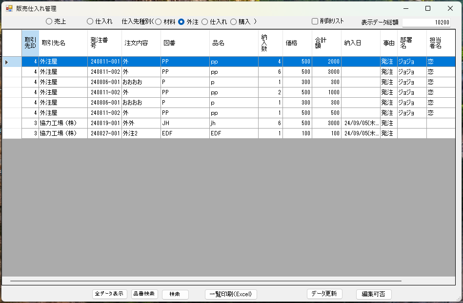 44)　売上仕入れ管理